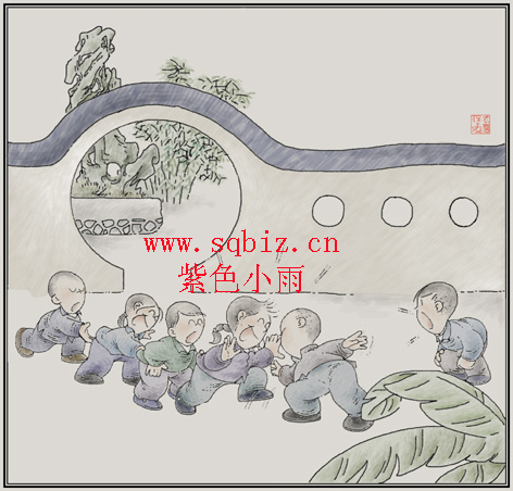 老鹰捉小鸡——紫色小雨