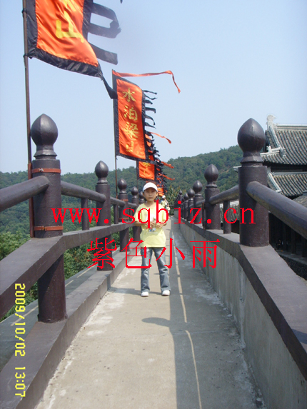 水泊梁山城楼——紫色小雨