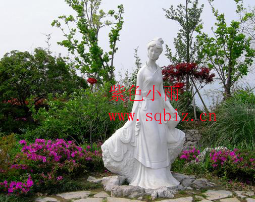 西施雕像——紫色小雨
